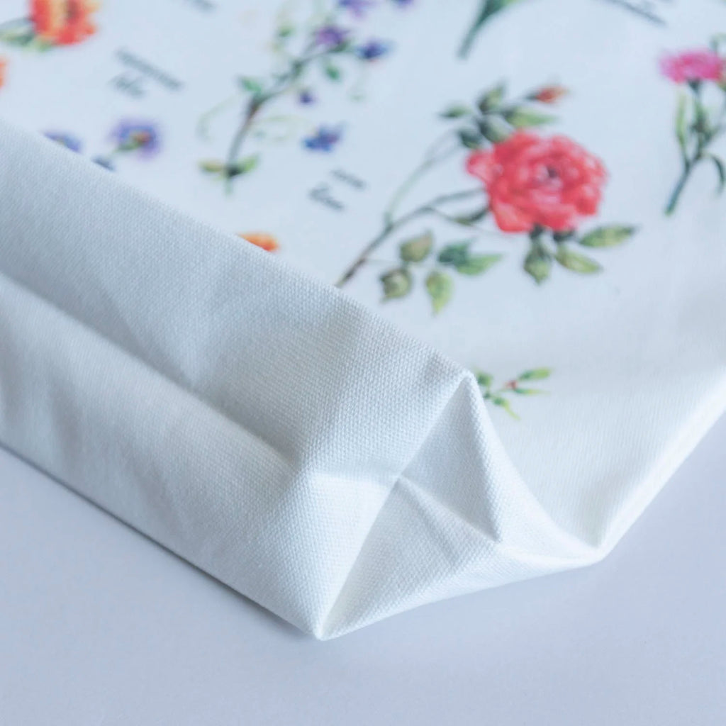 Birthflower Tote Botanical Cotton Tote Bag