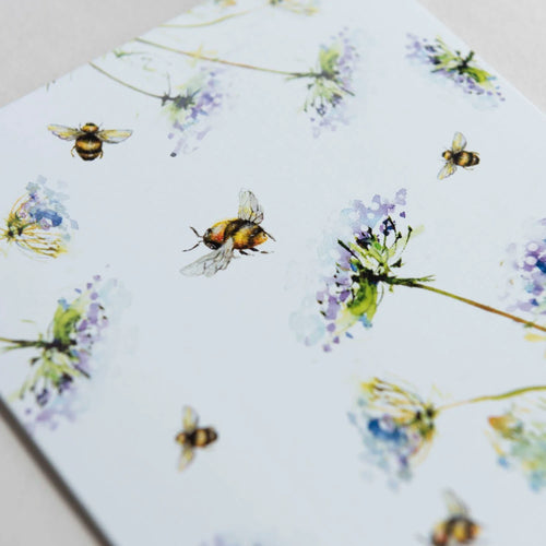 Bee & Queen Anne's Lace Greeting Card