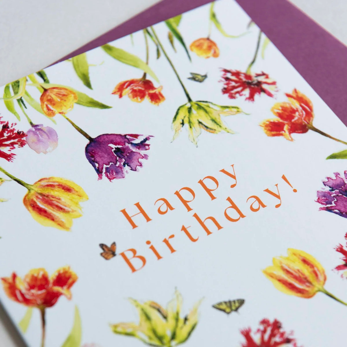 Tulip Happy Birthday Card