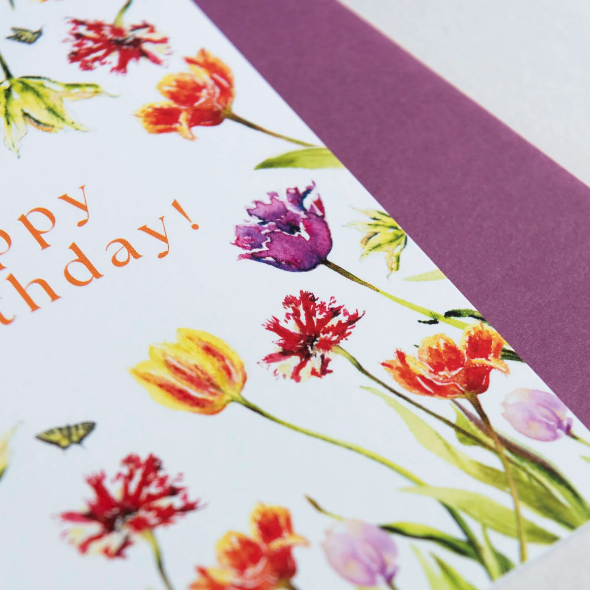 Tulip Happy Birthday Card