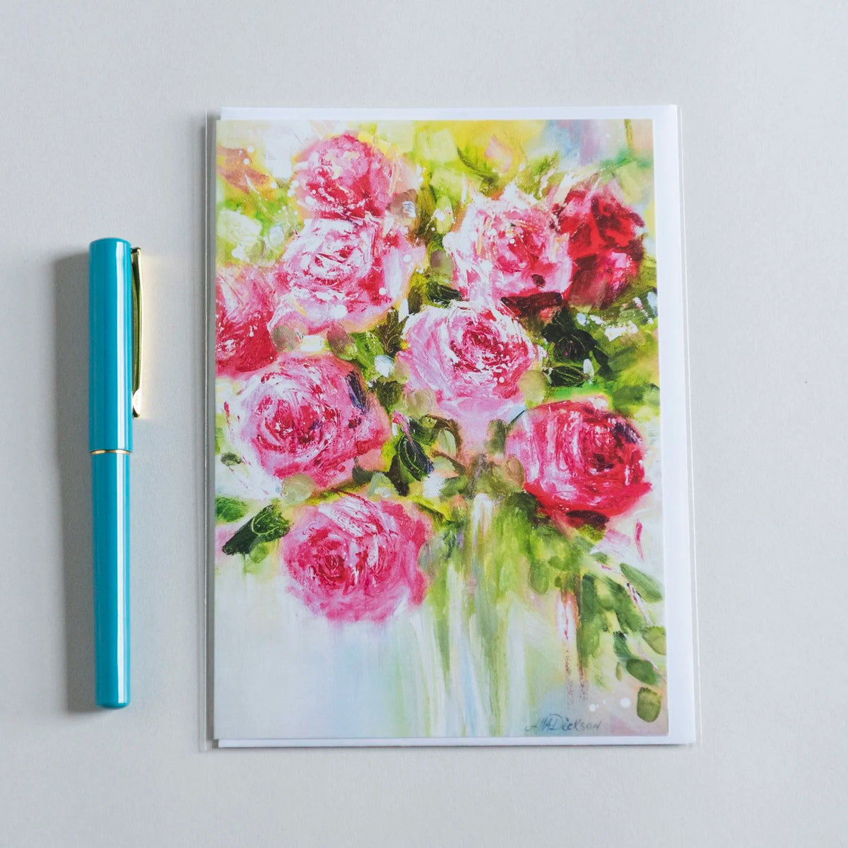 Rose Bouquet 5x7 Greeting Card