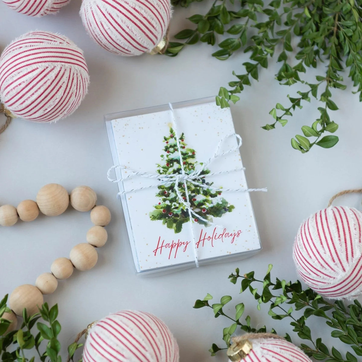 Holiday Greeting Card Set of 6 | 4.25" x 5.5" With Envelope