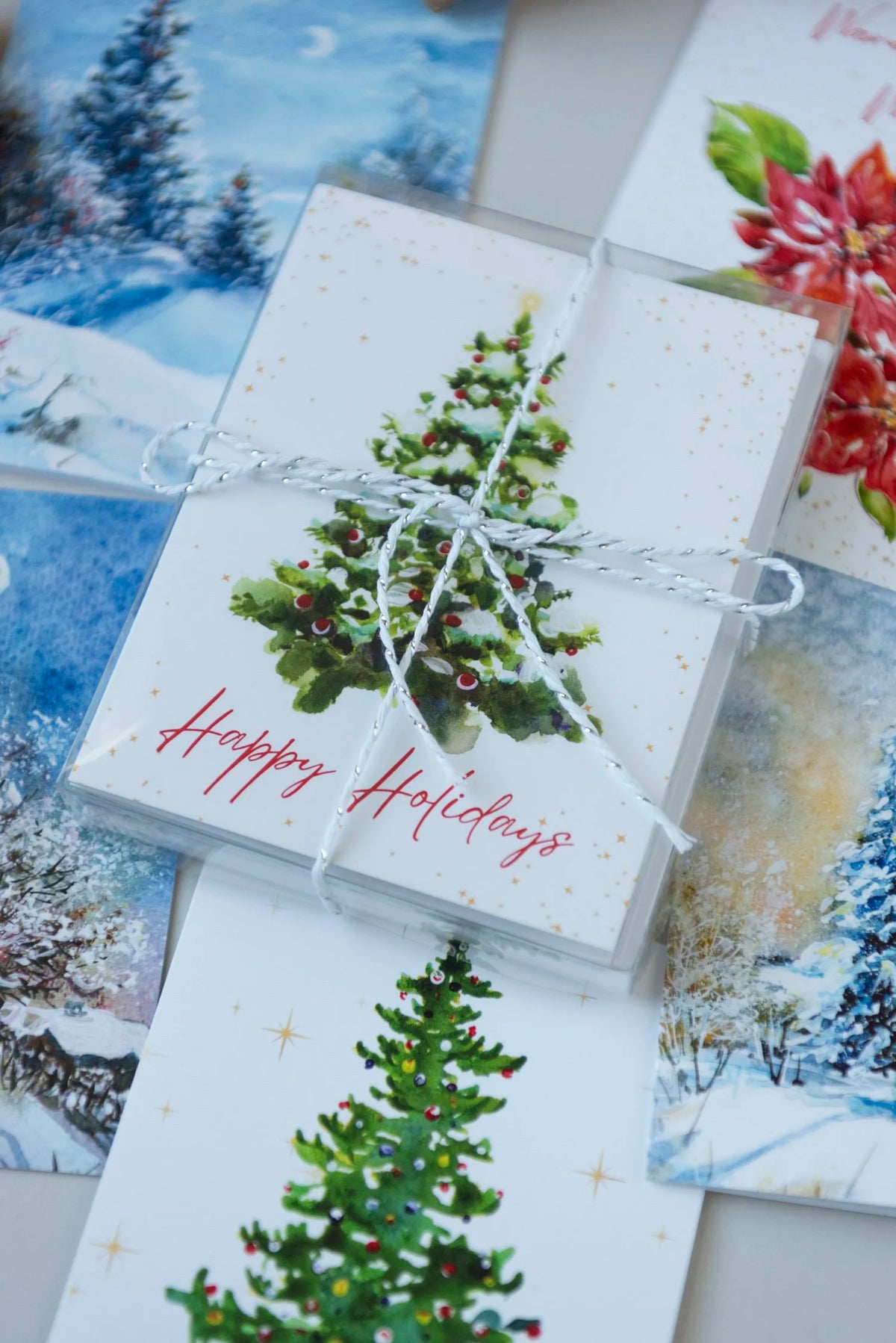 Holiday Greeting Card Set of 6 | 4.25" x 5.5" With Envelope