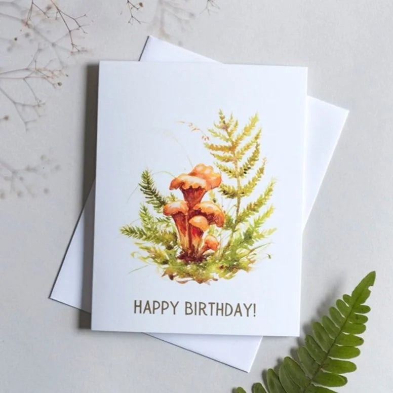 Happy Birthday Mushroom Card