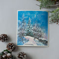 Winter Cottage Swedish Dishcloth Gift Reusable Dish Cloth Gift