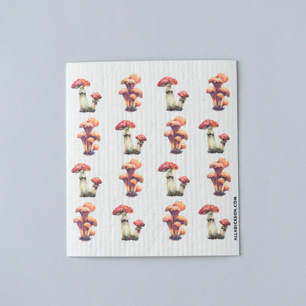 Fall Swedish Dishcloth Set - 4 Autumn Reusable Dishcloths