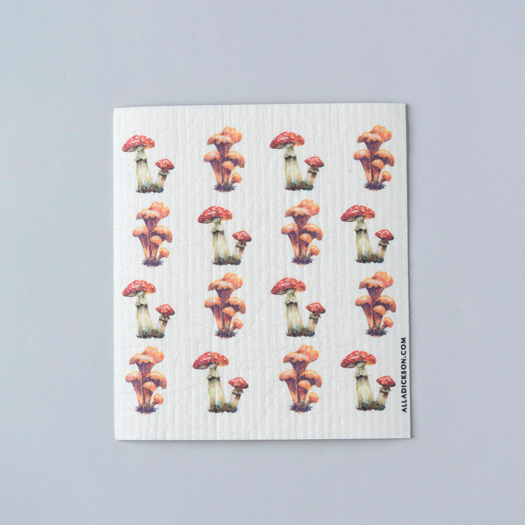 Fall Swedish Dishcloth Set - 4 Autumn Reusable Dishcloths