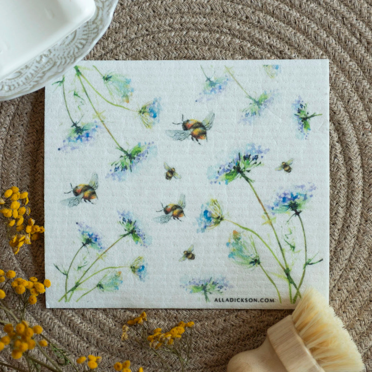 Bee Dishcloth Bumble Bee Swedish Dishcloth