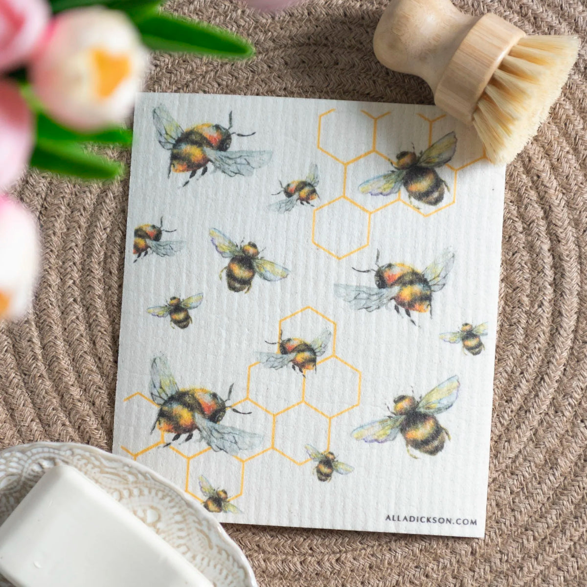 Bumble Bee Swedish Dishcloth