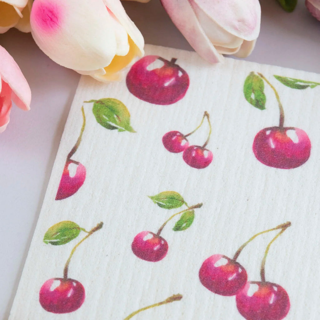 Cherry Swedish Dishcloth