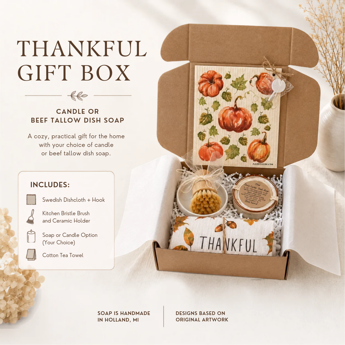 Thanksgiving Hostess Gift Box, Friendsgiving Fall Gift for Her