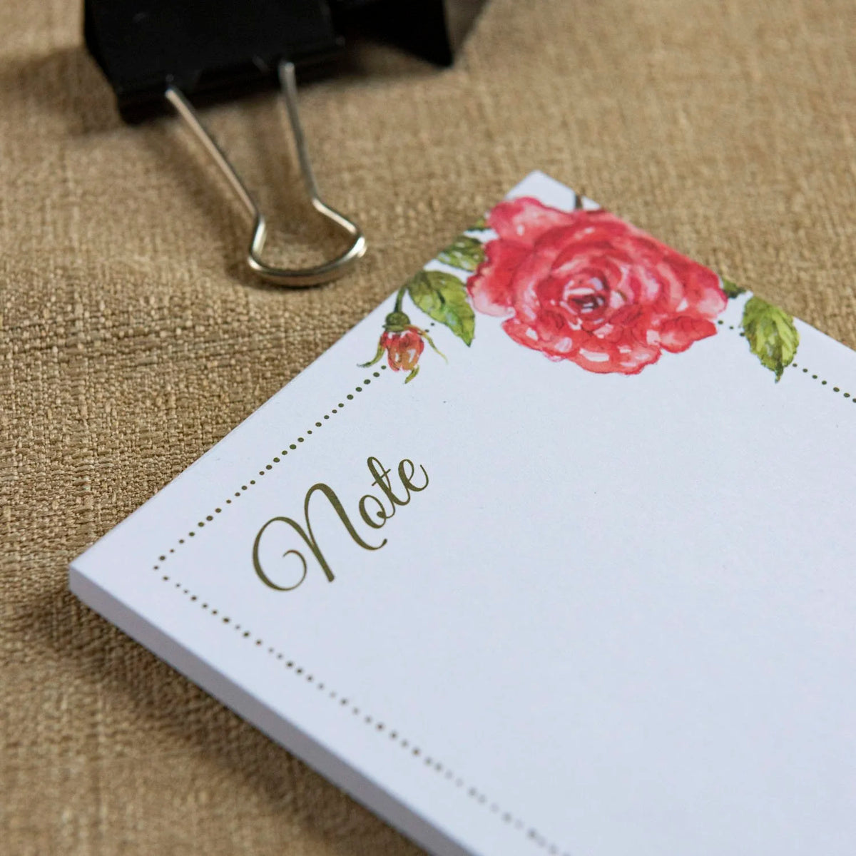 Rose Notepad With Magnet
