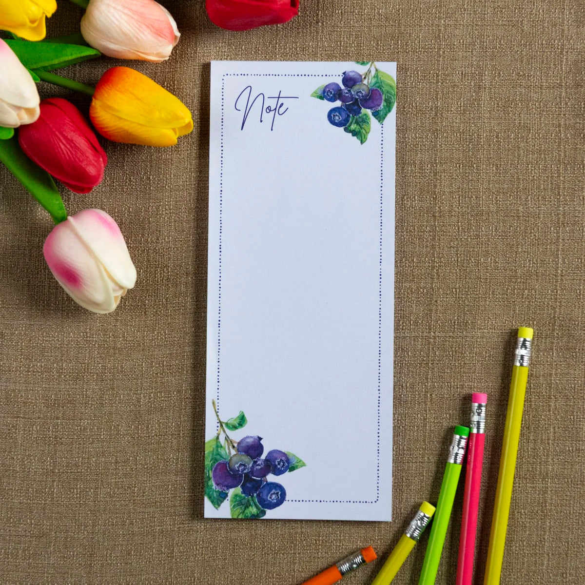Blueberry Notepad With Magnet