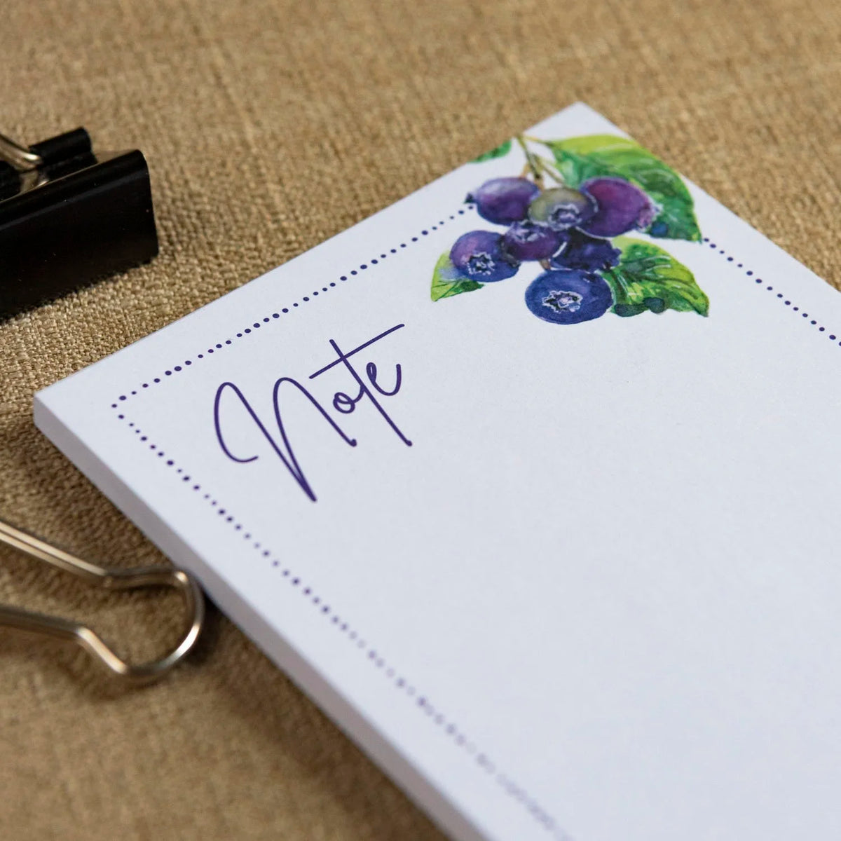 Blueberry Notepad With Magnet