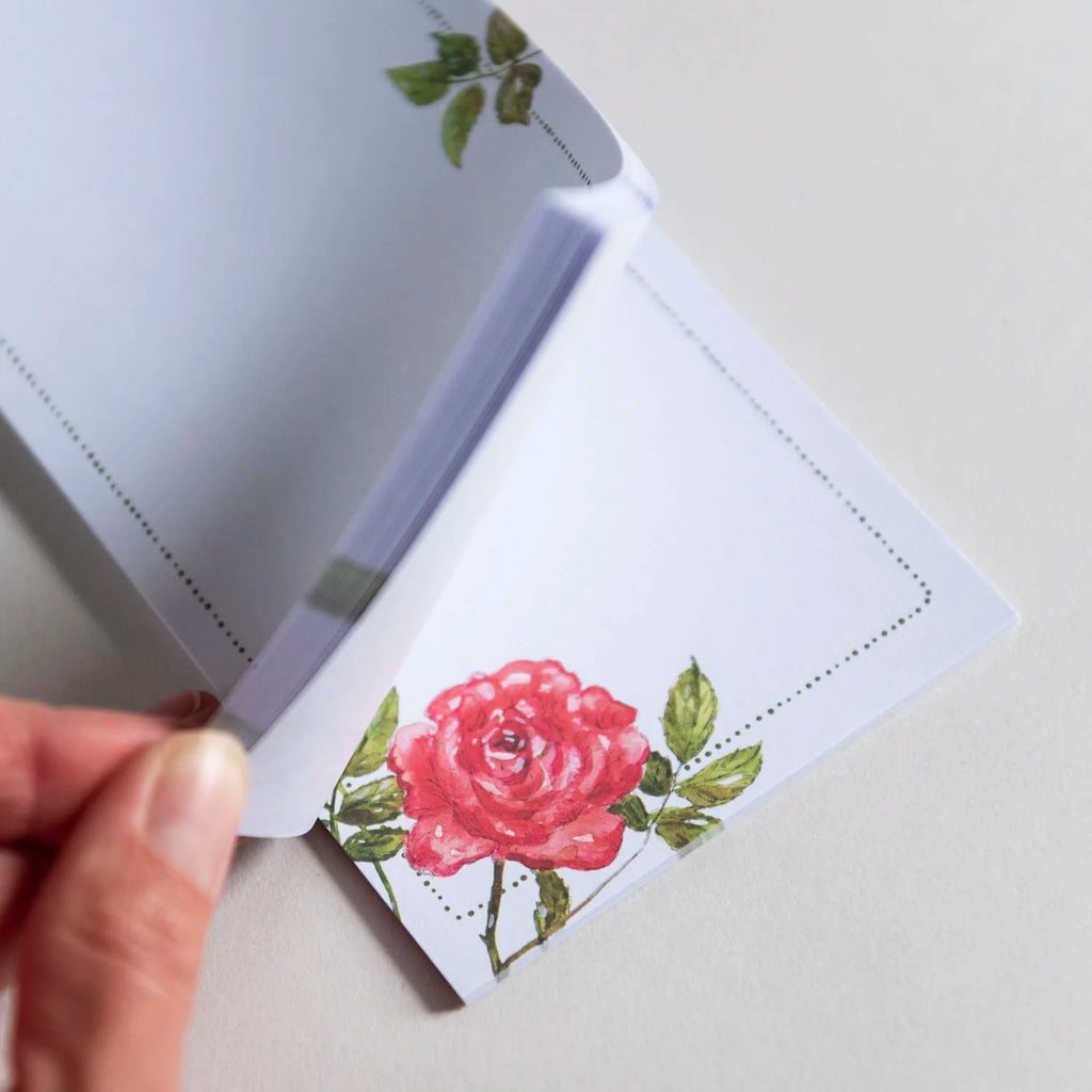 Rose Notepad With Magnet