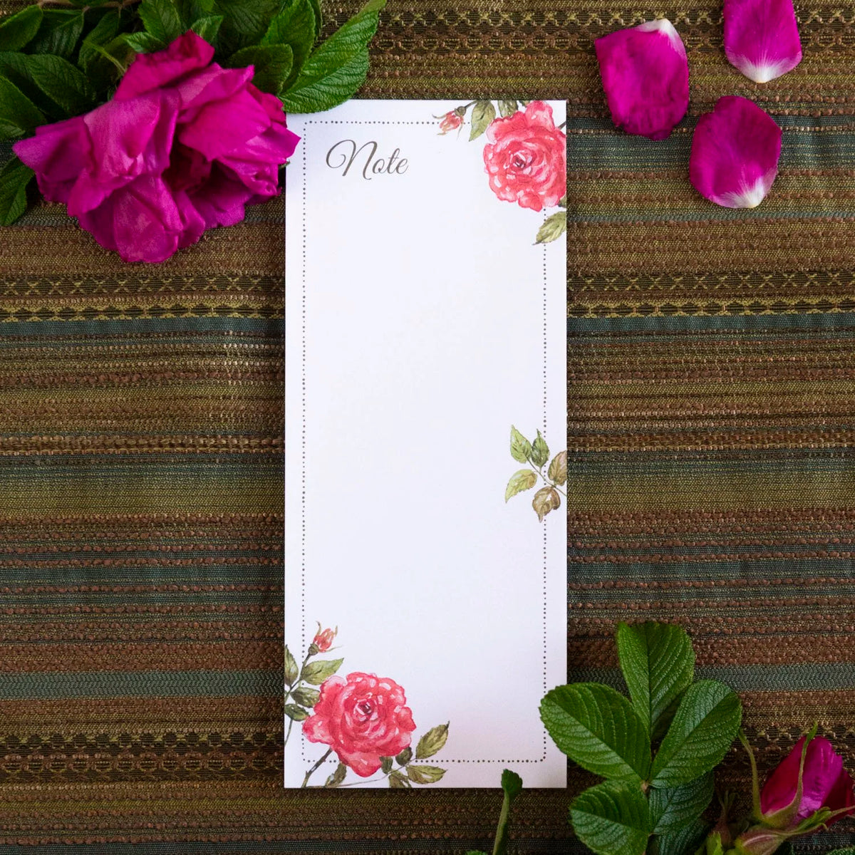 Rose Notepad With Magnet