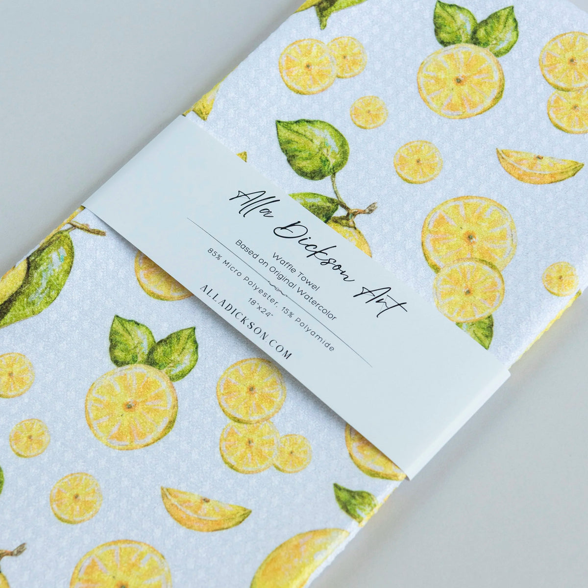 Lemons Waffle Weave Towel