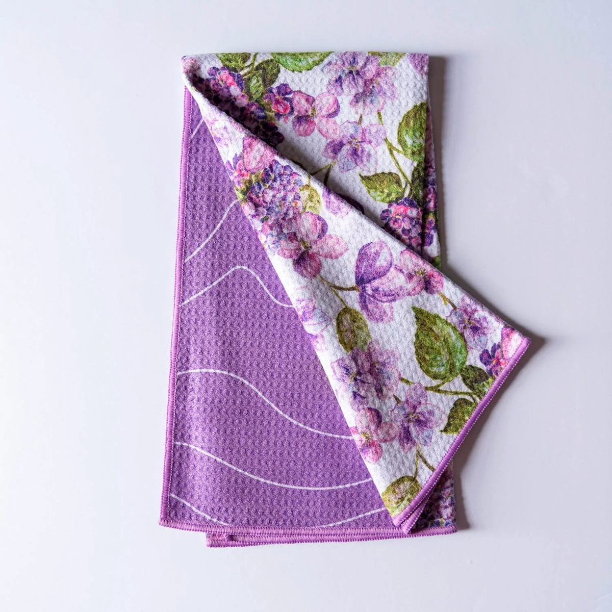 Hydrangea Reversible Waffle Weave Towel